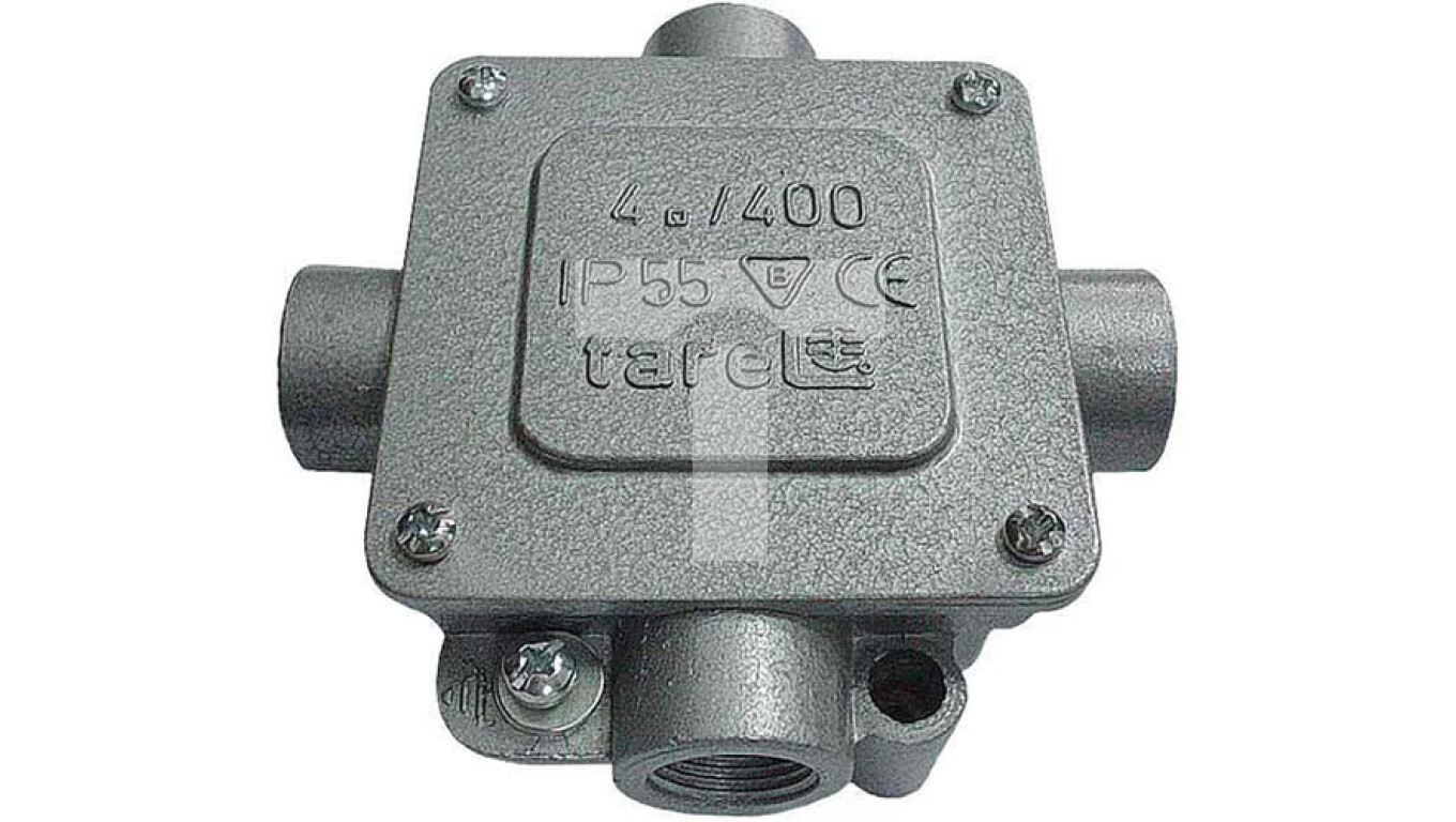 Metal junction box, 5-track, 4mm2, 3 inputs, IP55 015 /T2UK