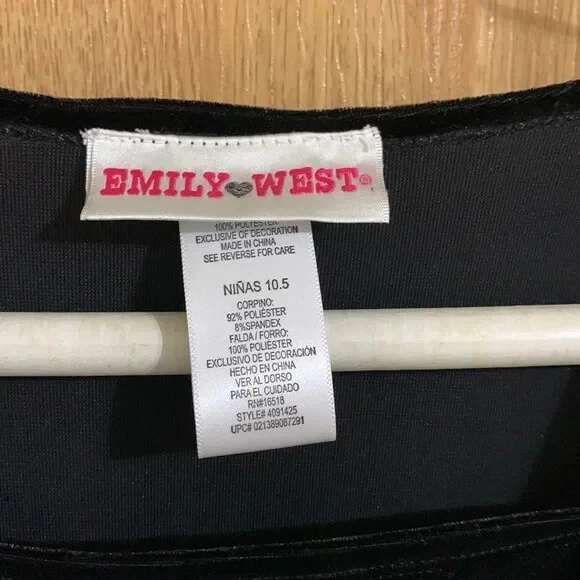 Emily West Polka Dot Dress Jacket Set Girls 10.5 Formal Pageant Party Layered - Image 2 of 4