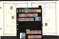 St. Helena Stamp Collection on 20 Scott Specialty Pages 1856-1971 (BA)