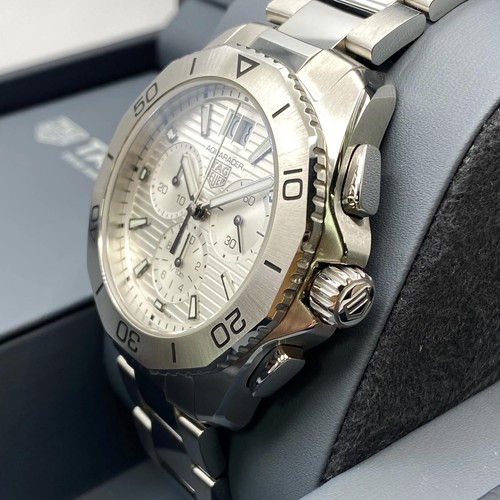 Montre pour homme professionnelle Tag Heuer Aquaracer 200 acier cadran argent CBP1111.BA0627 - Photo 4 sur 8
