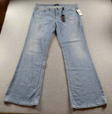 Buffalo David Bitton Women's Jeans Blue Size 33 Faith Mid Slim Flare Stretch 34"