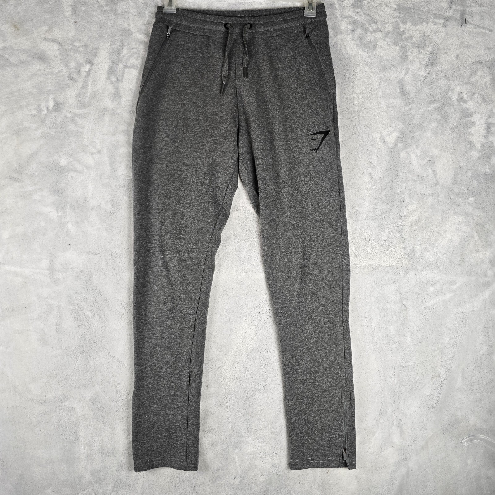 Gymshark Womens Small Gray Athletic Joggers Workout Sweatpants with Drawstring