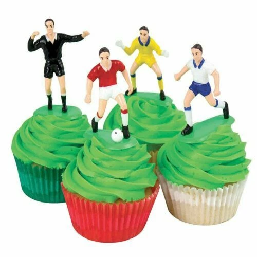 Football Cake Topper Set PME Decorations Birthday Cake Decorating 9 Piece - Image 4 of 4