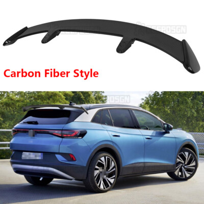 For VW ID.4 ID4 Carbon Fiber Style 52'' Rear Roof Trunk Spoiler Wing Tail Lip