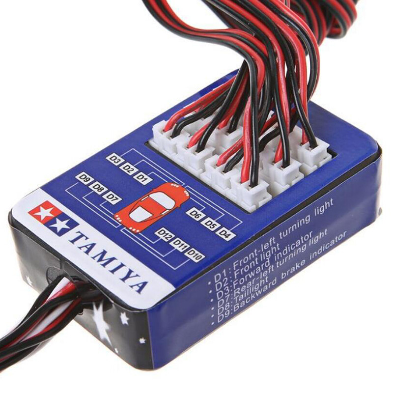 12 LED Light Steering System Lighting Kit fit for TAMIYA TT-01