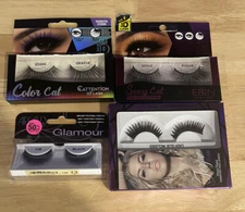 4 Pack Eyelashes Lot, Ardell, EBIN, and wet N Wild Brand New In Box