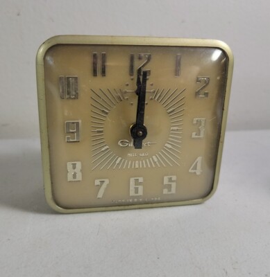 VINTAGE ALARM CLOCK & PARTS LOT STEAMPUNK GILBERT NITE-GLO LUX