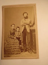 Gmunden - 1874 - Raimund and Zili Berndl Raimund? Family Man Woman Boy CDV