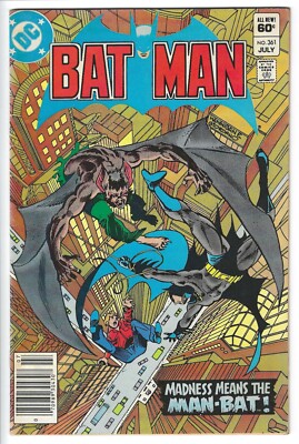 Batman #361 (July 1983) KEY Killer Croc and Harvey Bullock Official Return 8 VF