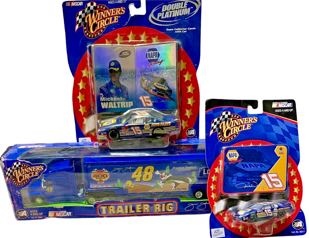 Miscellaneous lot of 3 Vintage Winning Circle Nascar Collectable Items (CO2)