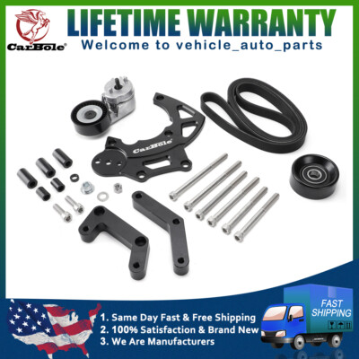 AC Compressor High Mount Bracket Kit Fits For LSX LS2 LS3 LS6 LQ LQ4 LQ9 LS R4