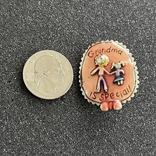 Grandma Is Special Cute Loving Metal Pin Pinback #43738