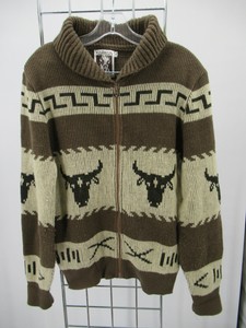 mens western cardigan