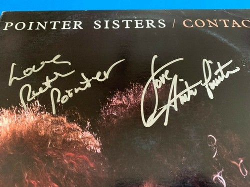 Álbum de disco de vinilo firmado automático de 12" por Anita Ruth Pointer Sisters certificado certificado certificado de autenticidad - Imagen 2 de 3