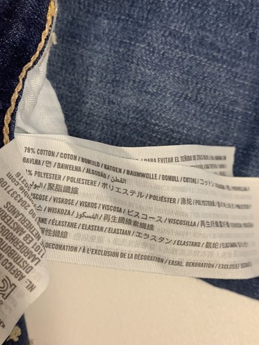 Abercrombie Kids Girls Super Skinny Blue Jeans Size Slim 11/12 Distrassed READ - Picture 7 of 14