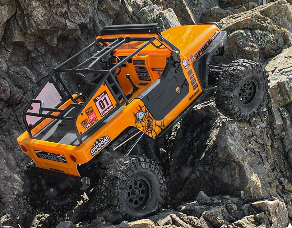 ラジコン Gmade SPIDER 1/10 RCクローラー プロポ付き！ Gmade 1/10 GS02F Spider Crawler Portal TS Kit GM57014 | eBay