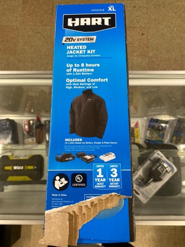 HART TOOL HAHJ01XLB HEATED JACKET KIT 