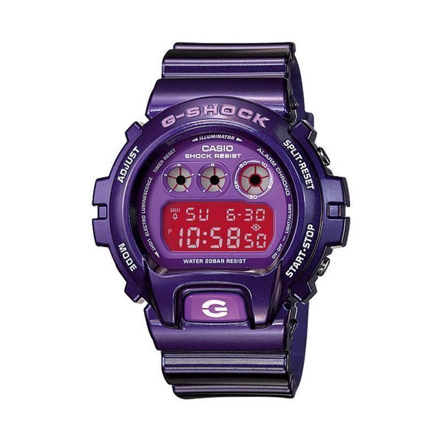 casio purple digital watch