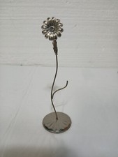 Picture Note Card Alligator Clip Holder Metal 1 Clip Flower with Clea Rhinestone