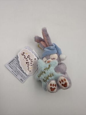 Tokyo Disney Sea Mini Sleeping StellaLou Plush Clip and Beaded Chain (B3)