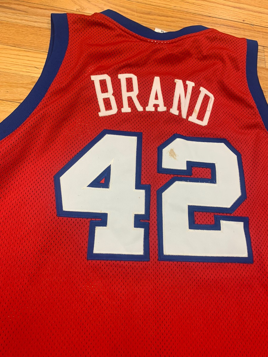 reebok nba clippers authentic elton brand red jersey vtg vintage