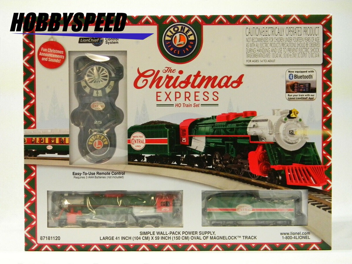 LIONEL HO SCALE CHRISTMAS EXPRESS TRAIN SET sleigh santa remote