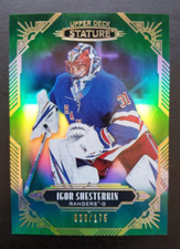 2020-21 UD Stature Igor Shesterkin Green Parallel 38/175 #51 New York Rangers