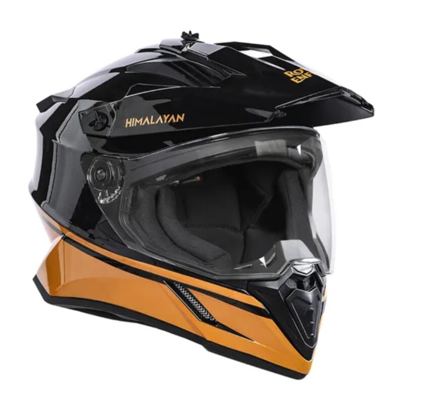 ROYAL ENFIELD OPTIMUS DUAL SPORT HELMET BLACK GOLD