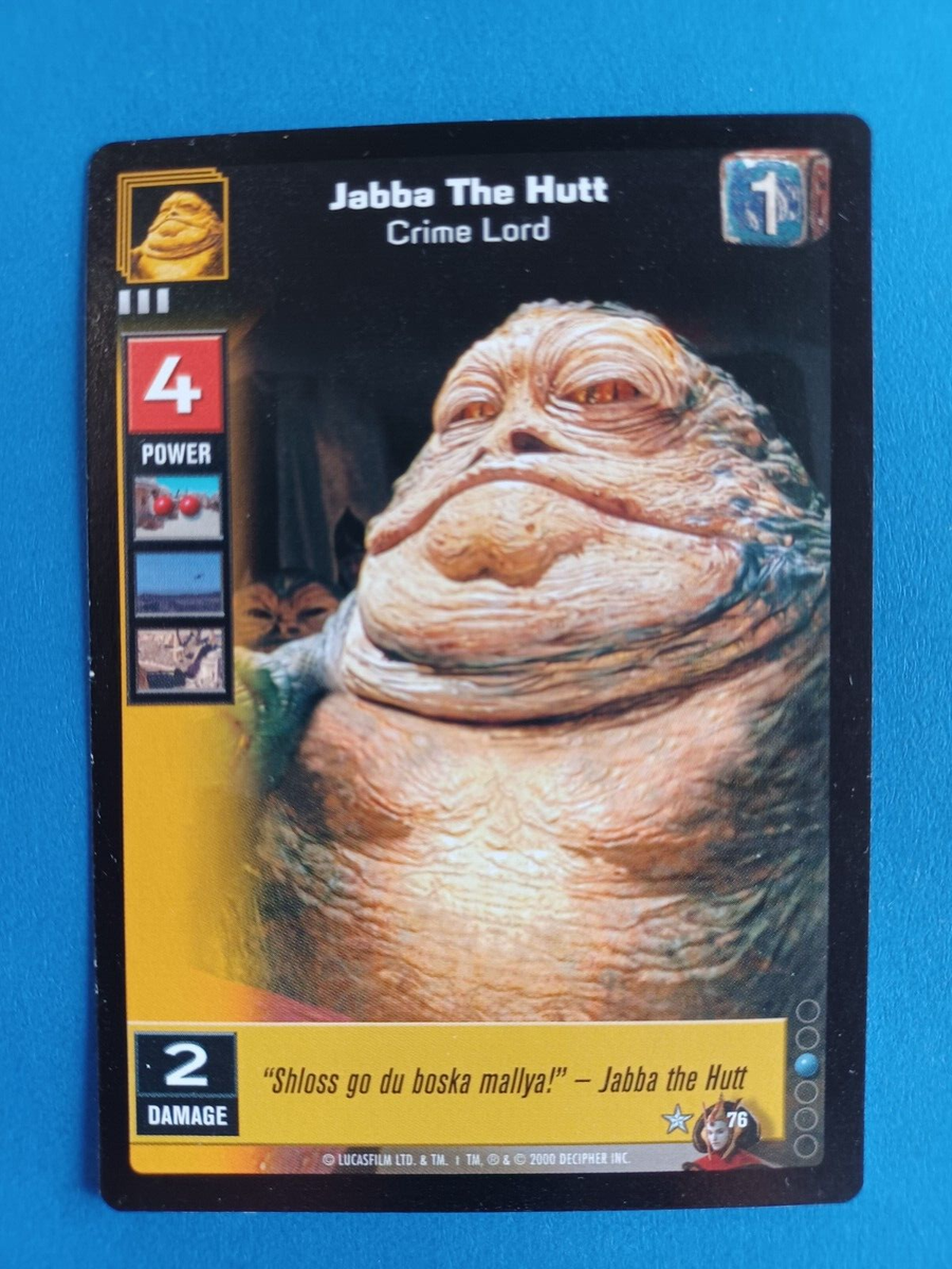 STAR WARS 1999 YOUNG JEDI CCG JABBA THE HUTT - CRIME LORD #76 | eBay