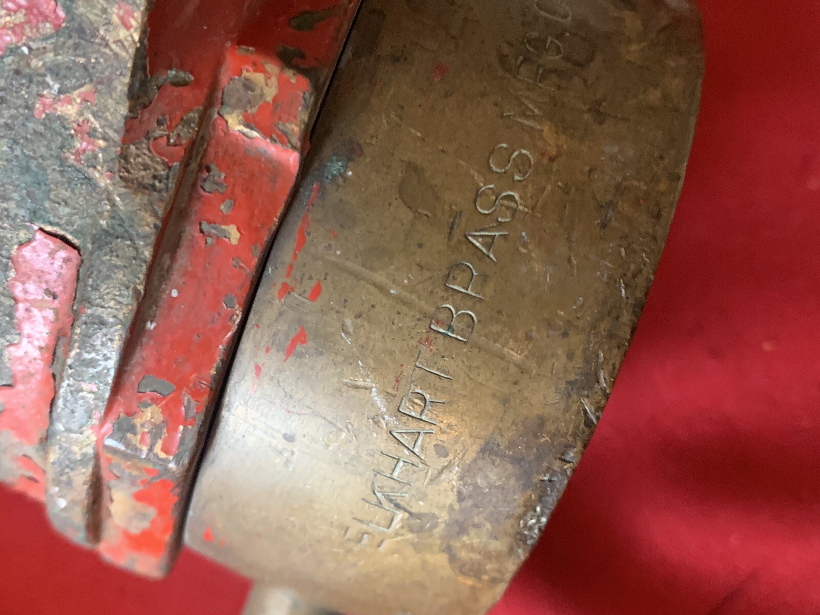 Vintage firefighters Elkhart Brass  Co. Fire Hydrant  Shut Off & Powhatten