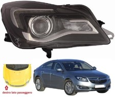FARO FANALE PROIETTORE DX LUCE DIURNA LED OPEL INSIGNIA 2013-2016 PARABOLA NERA