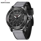 NORTH EDGE MACH Solar Power Quartz watch Luminous Waterproof Pilot Sport Watch