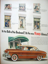 1951 Ford Victoria Large-mag Car Ad 1951 Ford Victoria Large-mag Car Ad