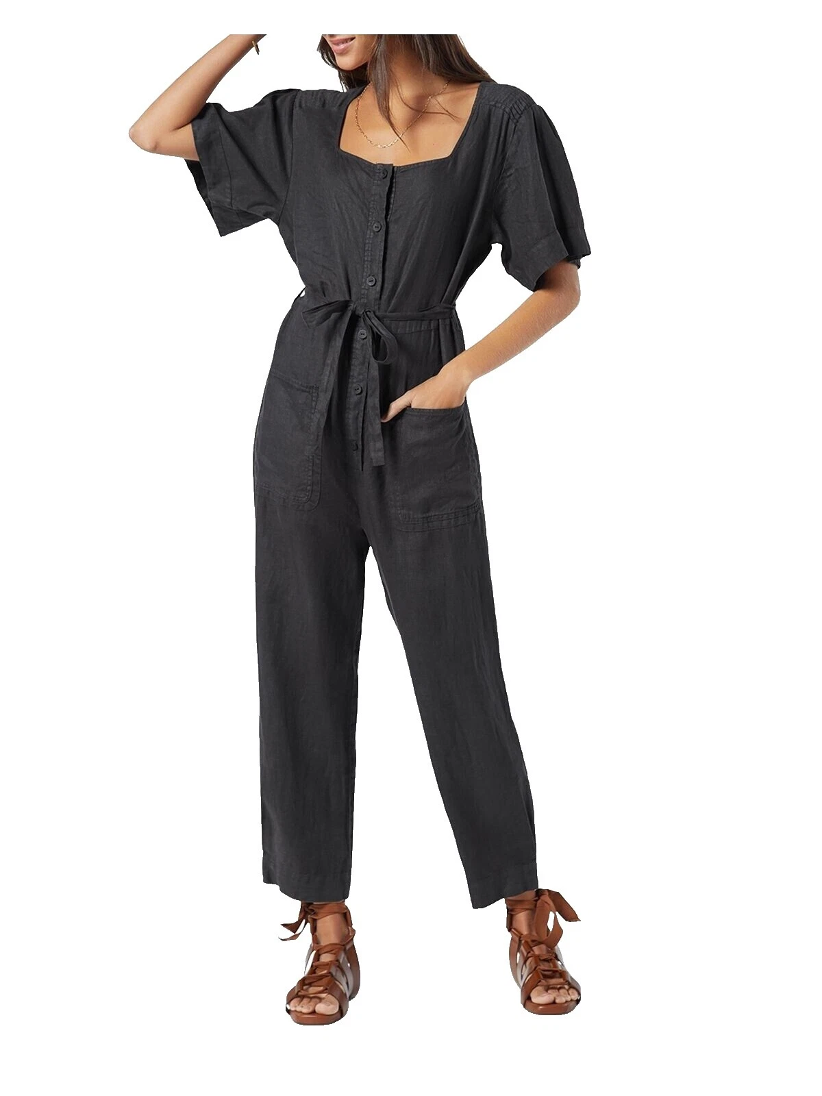 JOIE 黑色连体裤和连裤女