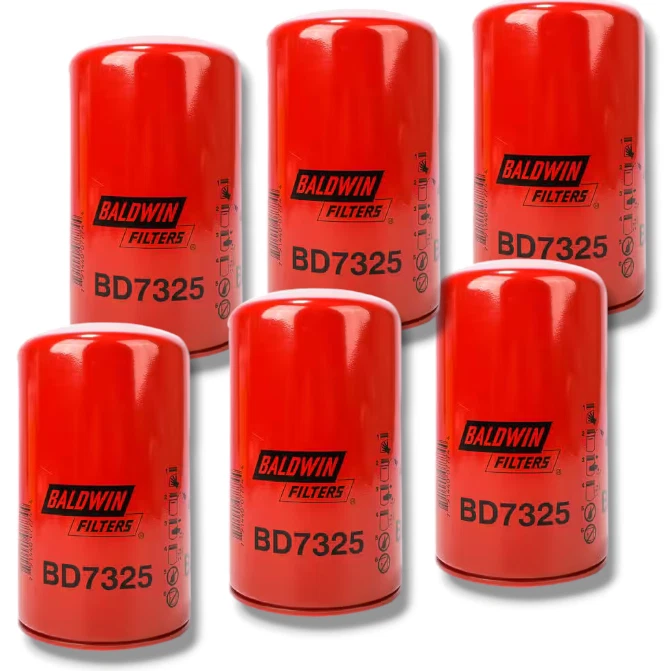 Filtro de aceite BD7325 para camiones Hino, Nissan UD reemplaza 15607-2190 (paquete de 6) Foto 2 de 4
