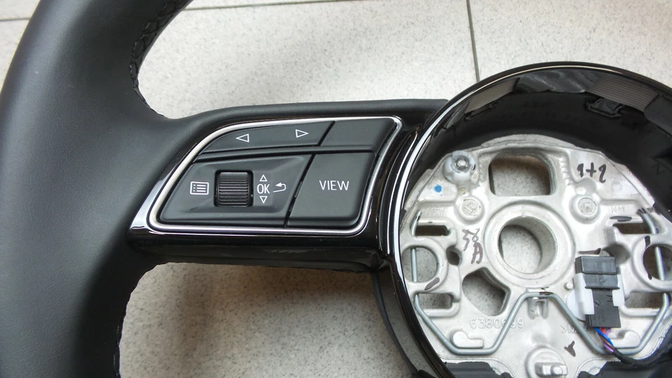 Audi A1 GB A3 8Y Lenkrad Schaltwippen DSG Leder Lederlenkrad MFL 82A419091AA INU - Bild 3 von 4