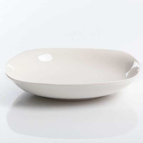 30-Piece Porcelain Dinnerware Set Square Dinner Plates Dish Service For 6 White