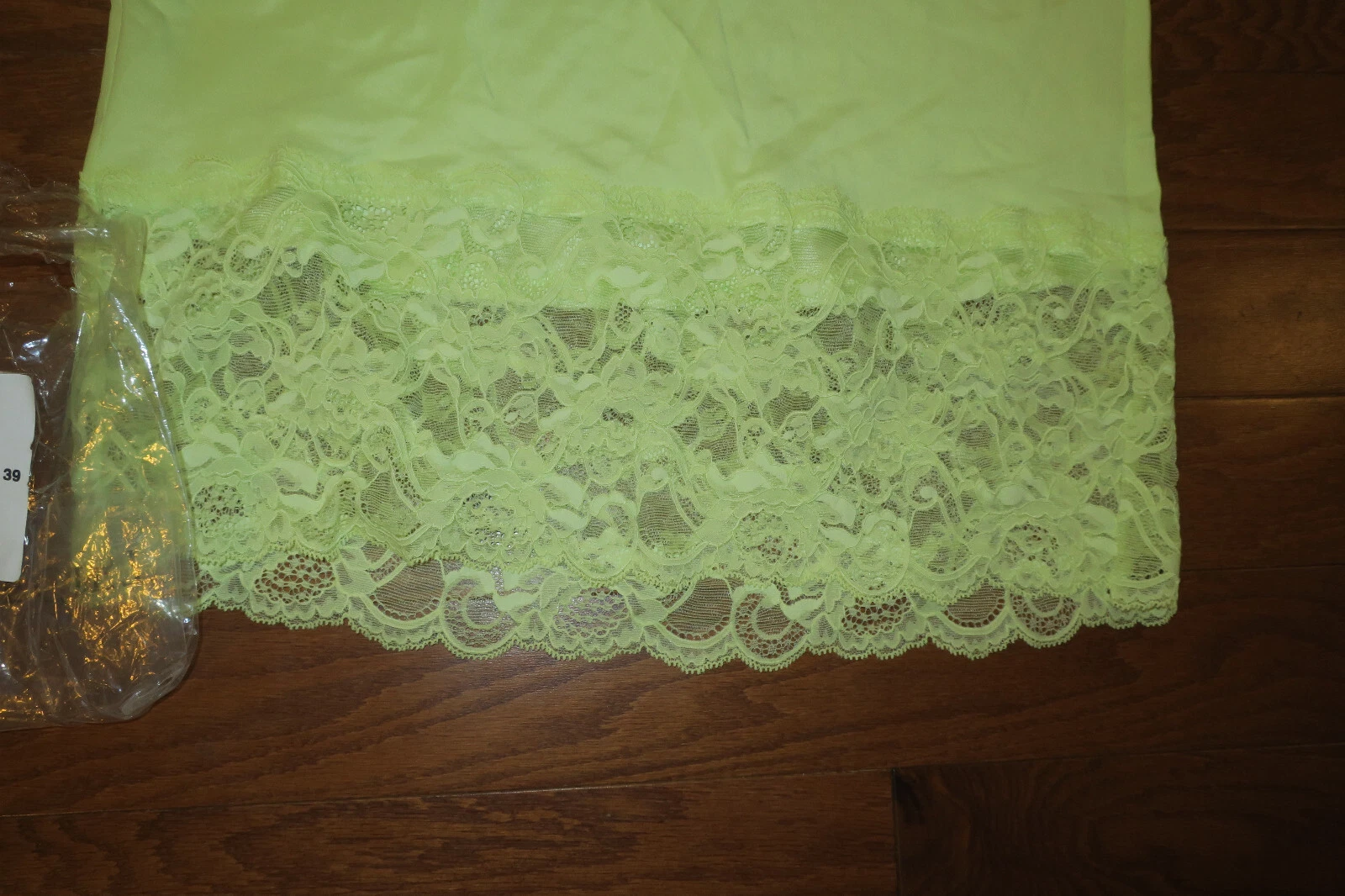 UNDERCOVER XS 4 VICTORIA'S SECRET ❤️ ABITO ESTIVO FESTA PIZZO RASO LUNGHEZZA GINOCCHIO GIALLO ❤️CRAVATTA