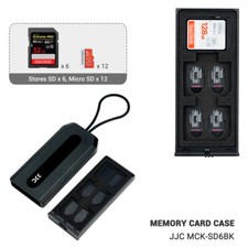 18 Slot Memory Card Case Storage Holder for 6 SD SDHC SDXC 12 Micro SD TF Cards