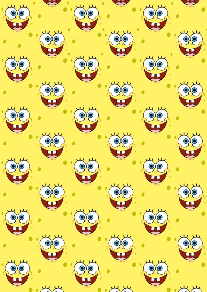 SPONGEBOB SQUAREPANTS Birthday Gift Wrap - Spongebob Squarepants Wrapping Paper