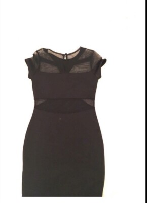 arden b black mesh dress NWT! Arden B. Black Dress with Mesh Detail-Size Small