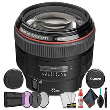 Canon EF 85MM F/1.2 L USM II Camera Lens International Model 3 Pcs Filter