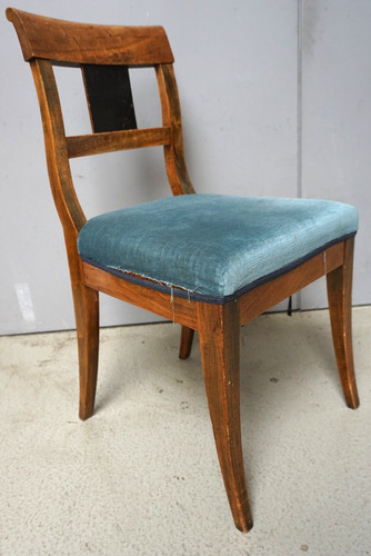 Biedermeier chair chair wood walnut around 1830 southern German ready to live in f026 1069