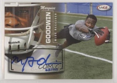 2013 SAGE Gold 65/100 Marquise Goodwin #18 Rookie Auto RC 1mx6