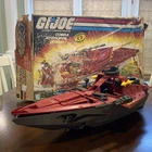 Vintage 1985 Hasbro GI Joe Cobra MORAY HYDROFOIL Box & Parts/Repair Vehicle