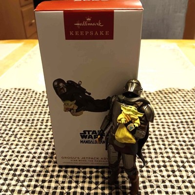 HALLMARK STAR WARS THE MANDALORIAN GROGU'S JETPACK ADVENTURE 2023 ORNAMENTS