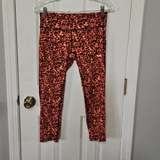 Nike Dri Fit Lotus Epic Run Crop Leggings  Leopard Women’s Small EUC 
