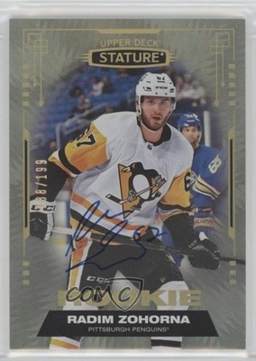 2021 Upper Deck Stature Rookies 188/199 Radim Zohorna #197 Rookie Auto RC 03uh