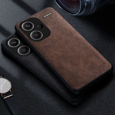 Luxus Business Solide Leder Tasche für Xiaomi Redmi Note 13 Pro Plus 5G 4G 