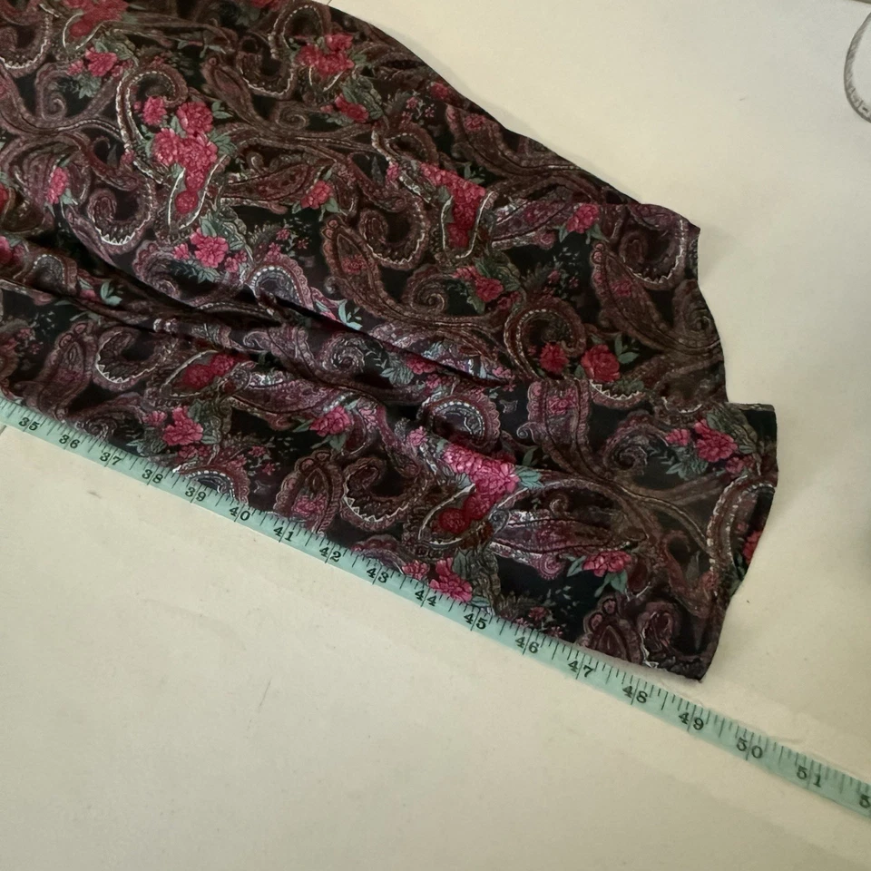 Y2k Vintage TwentyOne Paisley Floral Whimsigoth Maxi Dress Halter Top Medium - Image 4 of 4